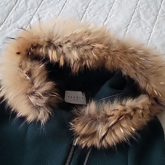 Sandro Green Wool Jacket - Picture 4 of 5